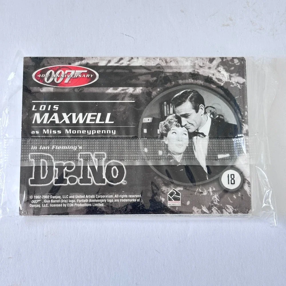 Dr No‎ James Bond 007 Trading Cards 40th Anniversary Sealed Pack 2002